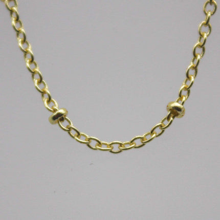 10 feet TARNISH Resistant Free Anti Tarnished SATELLITE 18K Gold Plated Ball Cable Chain - 2.0x1.4mm SOLDER - Soldered Link - AT2014SAT
