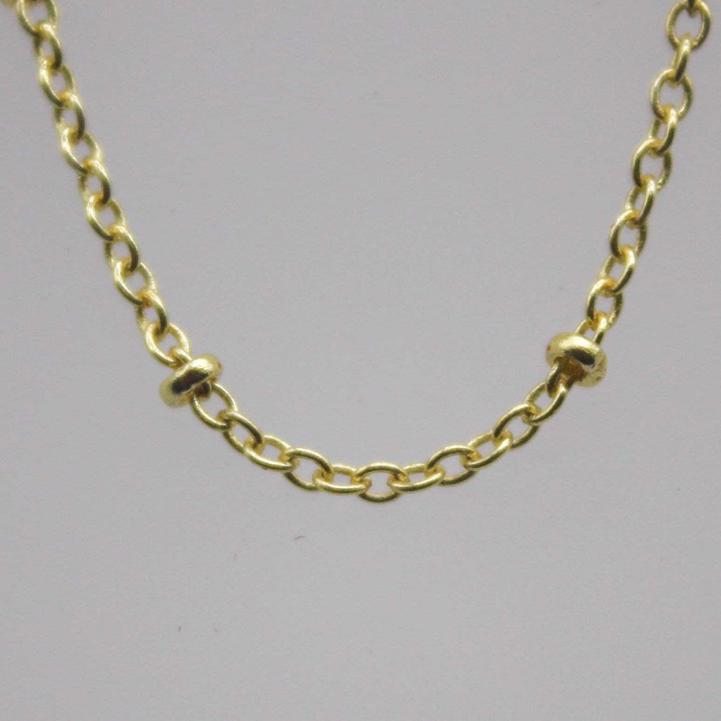 3 feet TARNISH Resistant SATELLITE 18K Gold Plated Ball Cable Chain - 2.0x1.4mm SOLDER - Soldered Link - AT2014SAT