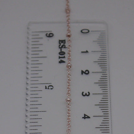 NEWnew 300 feet TARNISH Resistant Free Anti Tarnished SATELLITE Rose Gold Plated Ball  - 2.0x1.4mm SOLDER - Soldered Link - AT2014SAT