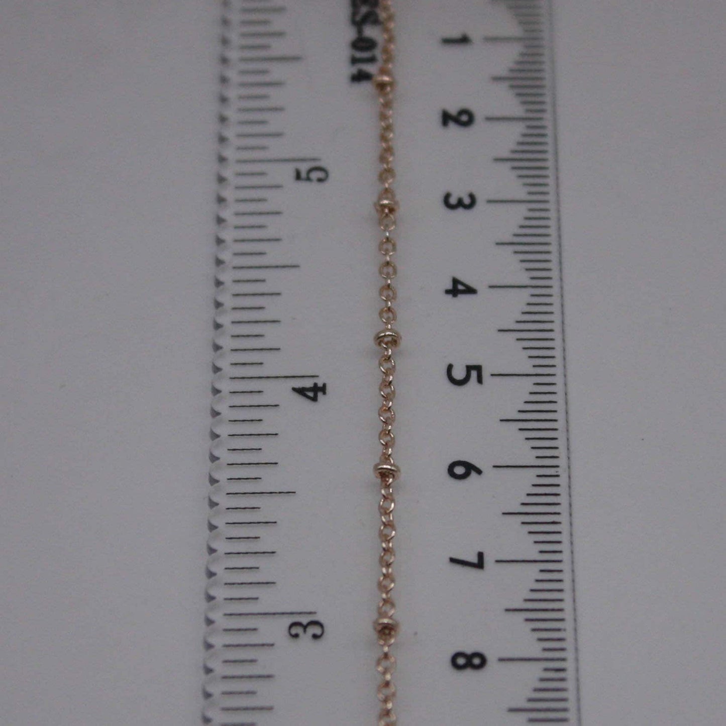 100 feet TARNISH Resistant Free Anti Tarnished SATELLITE Champagne/Pinky Gold Plated Ball Cable Chain - 2.0x1.4mm SOLDER - AT2014SAT