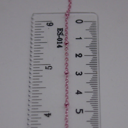 32 feet TARNISH Resistant Free Anti Tarnished SATELLITE Pink Copper Plated Ball Chain - 2.0x1.4mm SOLDER - AT2014SAT