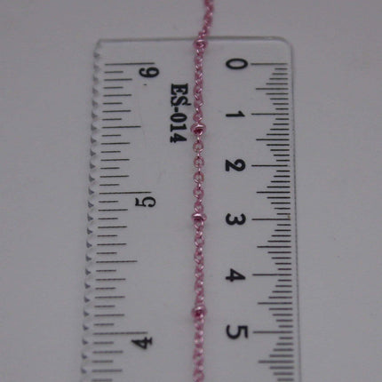 10 feet TARNISH Resistant Free Anti Tarnished SATELLITE Pink Copper Plated Ball Cable Chain - 2.0x1.4mm SOLDER - AT2014SAT
