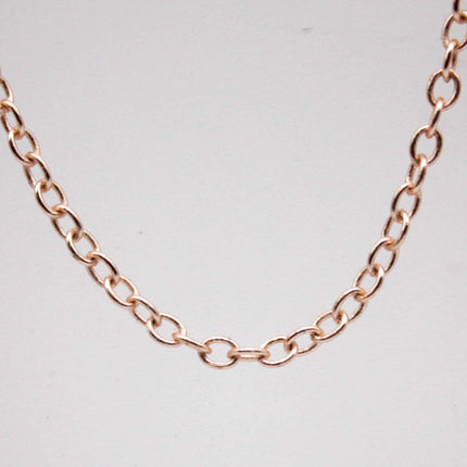 300 feet TARNISH Resistant Tarnish FREE Anti Tarnished - Champagne Gold Plated Cable Chain - 2x2.5mm SOLDER - Small Soldered AT225