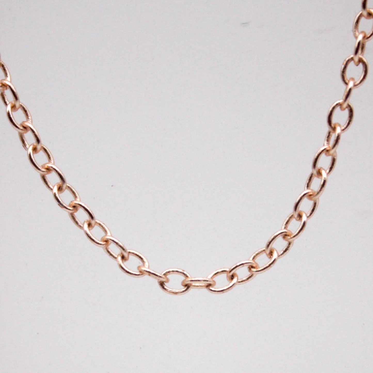 100 feet TARNISH Resistant Tarnish FREE Anti Tarnished - Champagne Gold Plated Cable Chain - 2x2.5mm SOLDER - Small Soldered AT225