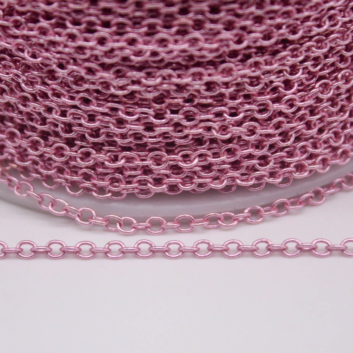 32 feet TARNISH Resistant Tarnish FREE Anti Tarnished - Bright Copper Plated Cable Chain - 2x2.5mm SOLDER - Small Soldered AT225