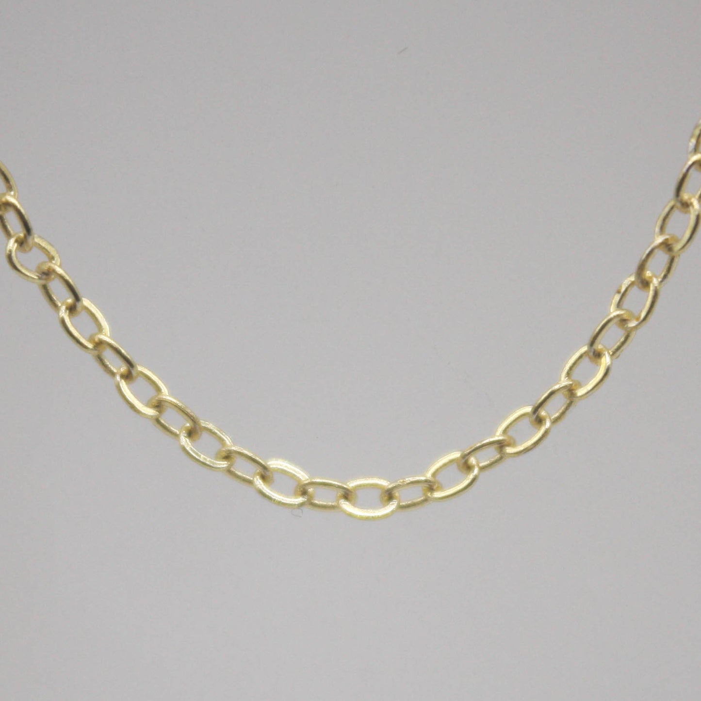 100 feet TARNISH Resistant Tarnish FREE Anti Tarnished 18K Gold Plated Flat Cable Chain - 2.4x1.7mm SOLDER - Soldered Cable - AT2417F