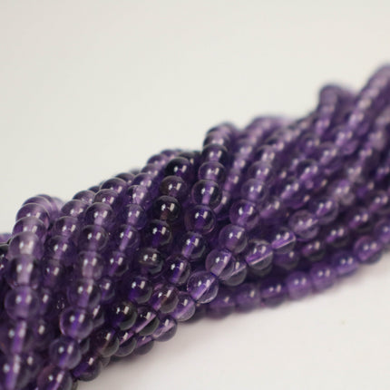 16 inch of Premium Quality A+ Natural Amethyst Beads Round - February BIRTHSTONE - 4.5 mm