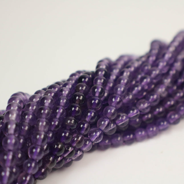 16 inch of Premium Quality A+ Natural Amethyst Beads Round - February BIRTHSTONE - 4.5 mm