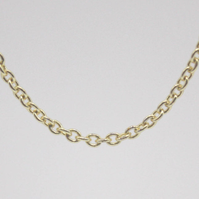 10 feet TARNISH Resistant Tarnish FREE Anti Tarnished 18K Gold Plated Dainty Chain - 1.6x1.4mm SOLDER - Oval Soldered - AT1614S