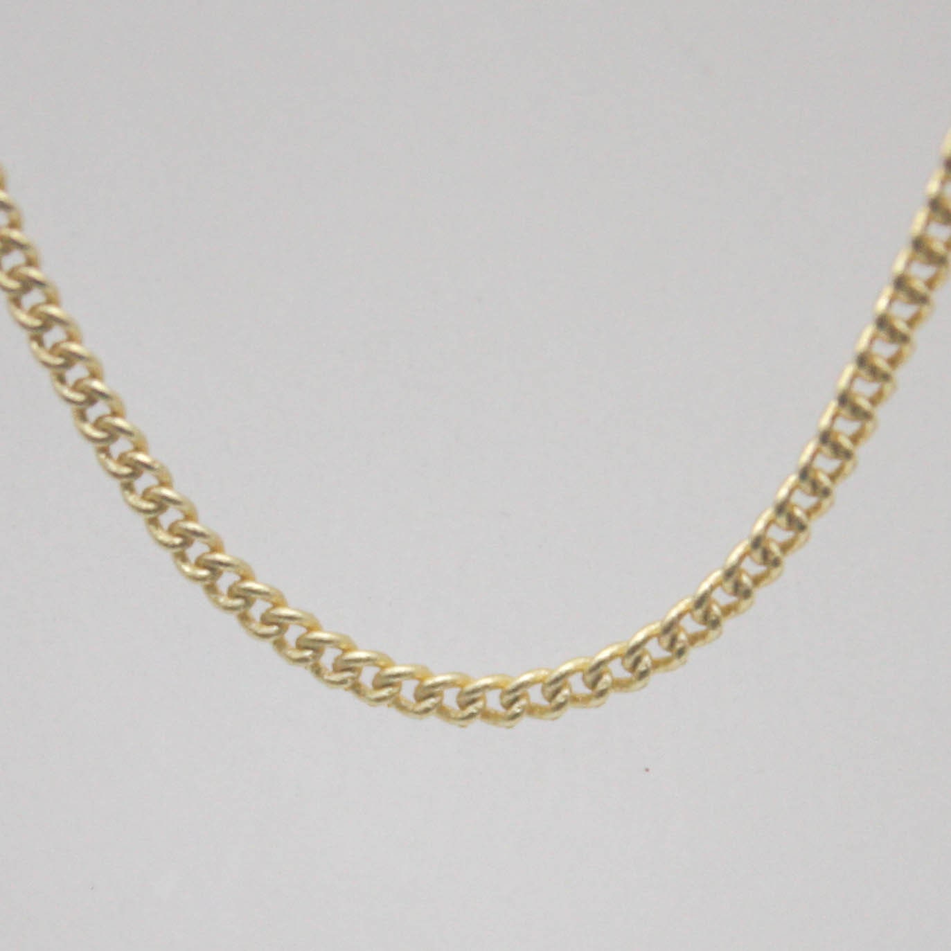 100 Ft Non TARNISH Curb Chain -  18K Gold Plated Micro Tiny Small Curb Chain - 1.3mm SOLDER - Anti Tarnish Free Resistant Chain - AT1.3S