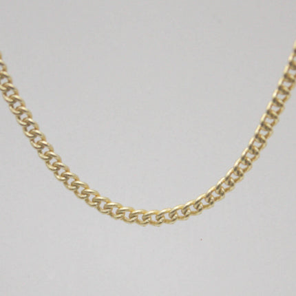 3 Ft Non TARNISH Curb Chain -  18K Gold Plated Micro Tiny Small Curb Chain - 1.3mm SOLDER - Anti Tarnish Free Resistant Chain - AT1.3S