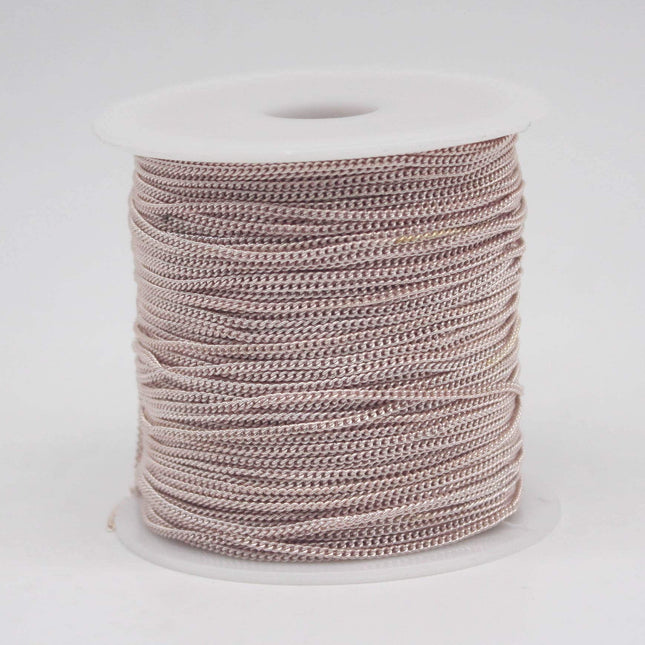10 Ft Non TARNISH Curb Chain -  Rose Gold Plated Micro Tiny Small Curb Chain - 1.3mm SOLDER - Anti Tarnish Free Resistant Chain - AT1.3S