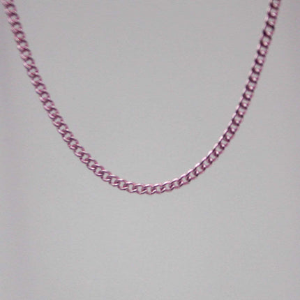 100 Ft Non TARNISH Curb Chain -  Pink Copper Plated Micro Tiny Small Curb Chain - 1.3mm SOLDER - Anti Tarnish Free Resistant Chain - AT1.3S