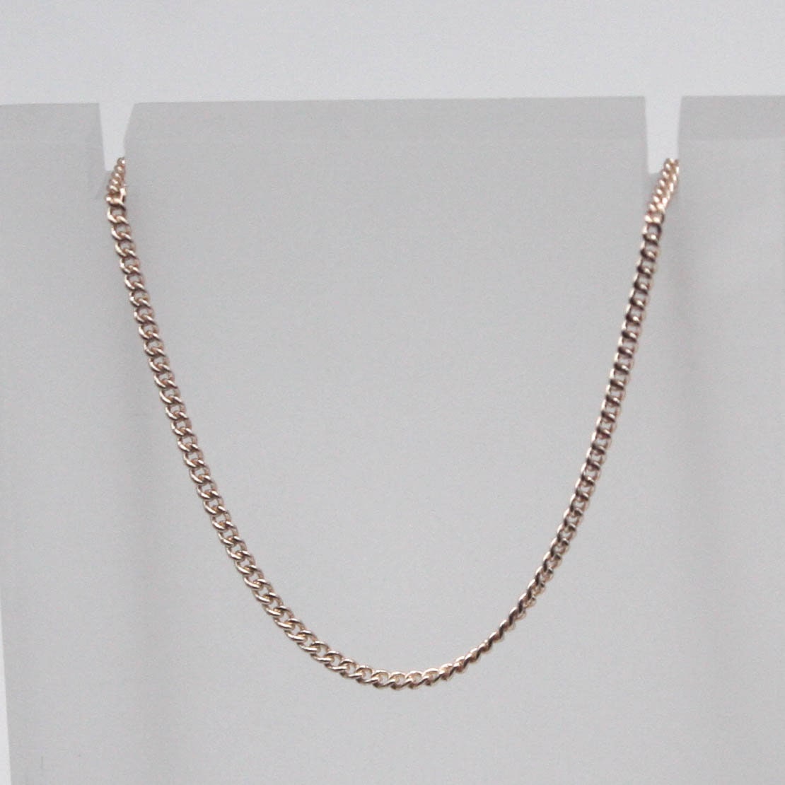 3 Ft Non TARNISH Curb Chain -  Champagne Gold Plated Micro Tiny Small Curb Chain - 1.3mm SOLDER - Anti Tarnish Free Resistant Chain - AT1.3S