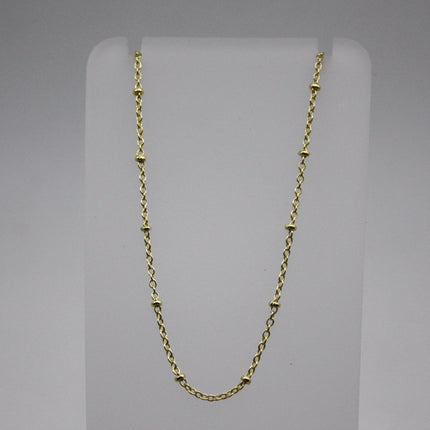 3 feet TARNISH Resistant Free Anti Tarnished SATELLITE Rose Gold Plated Ball Cable Chain - 2.0x1.4mm SOLDER - Soldered Link - AT2014SAT