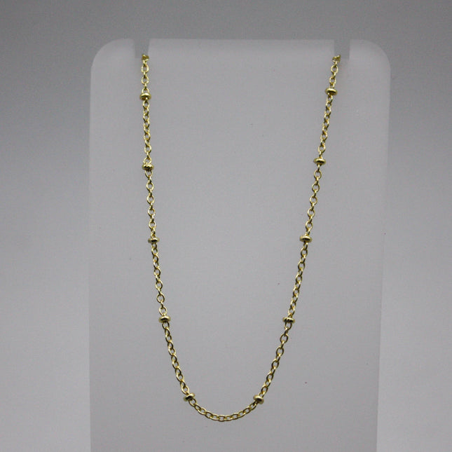3 feet TARNISH Resistant Free Anti Tarnished SATELLITE Rose Gold Plated Ball Cable Chain - 2.0x1.4mm SOLDER - Soldered Link - AT2014SAT