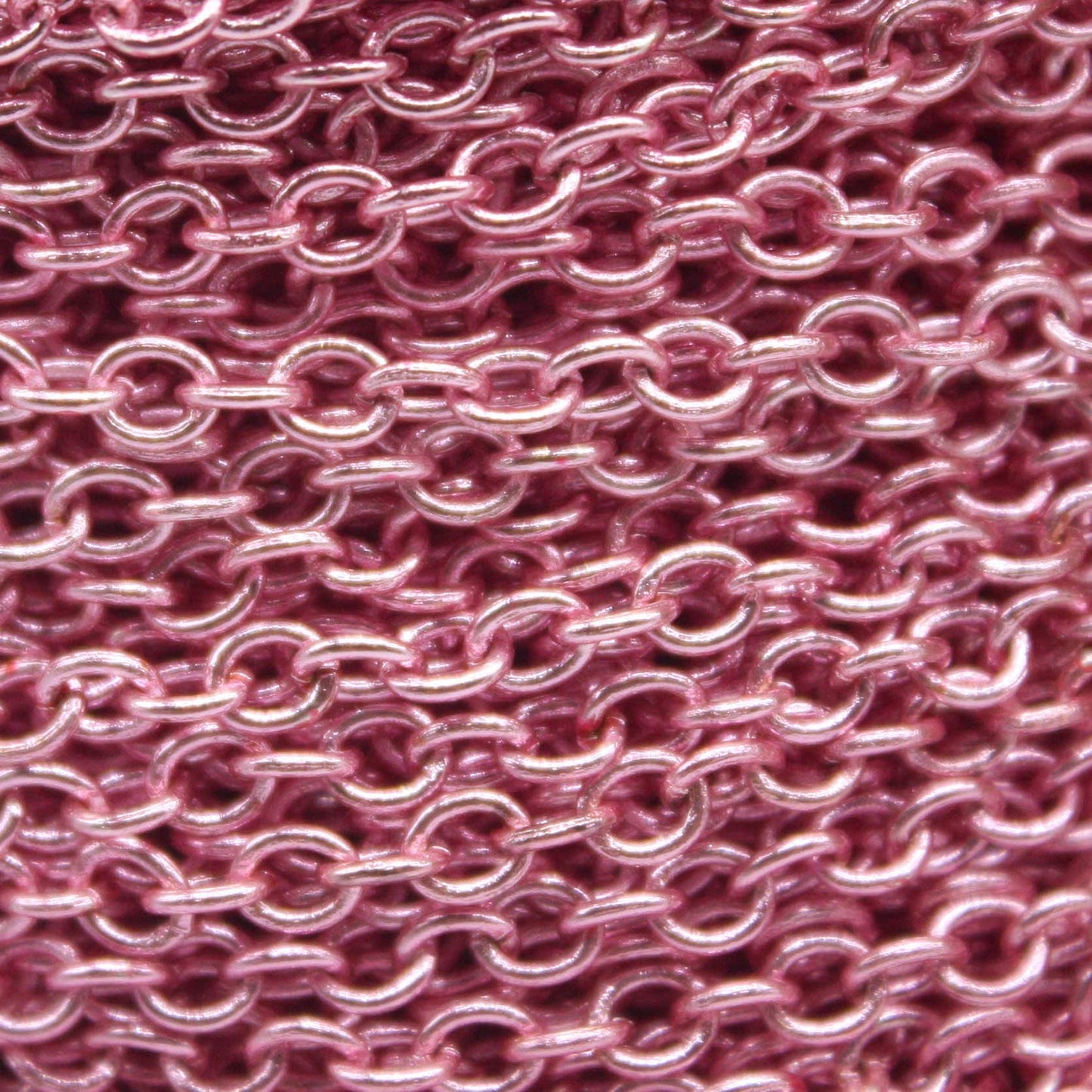 32 Ft Non Tarnish Big Chunky Cable Chain - Pink Copper Plated Round Cable Chain Sturdy SOLDERED Heavy Chain 4X5mm 22Gauge 22G - AT450S