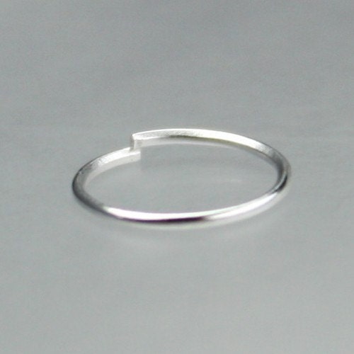 8mm Jump Rings, 200 pcs of Sterling Silver Plated Jump Rings / Jumprings - 8mm 21 gauge 0.7mm Link Connector Open Jump Rings 7x8mm