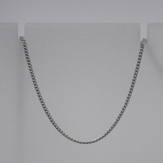 100 feet Stainless Steel SOLDERED MICRO Tiny Curb chain - 1.0mm Width Soldered Link Surgical Stainless Steel 316L Sturdy tiny curb chain