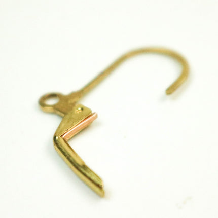 50 Pcs of Gold Plated LONG D Lever back Earrings Earwire - 10.5X19mm