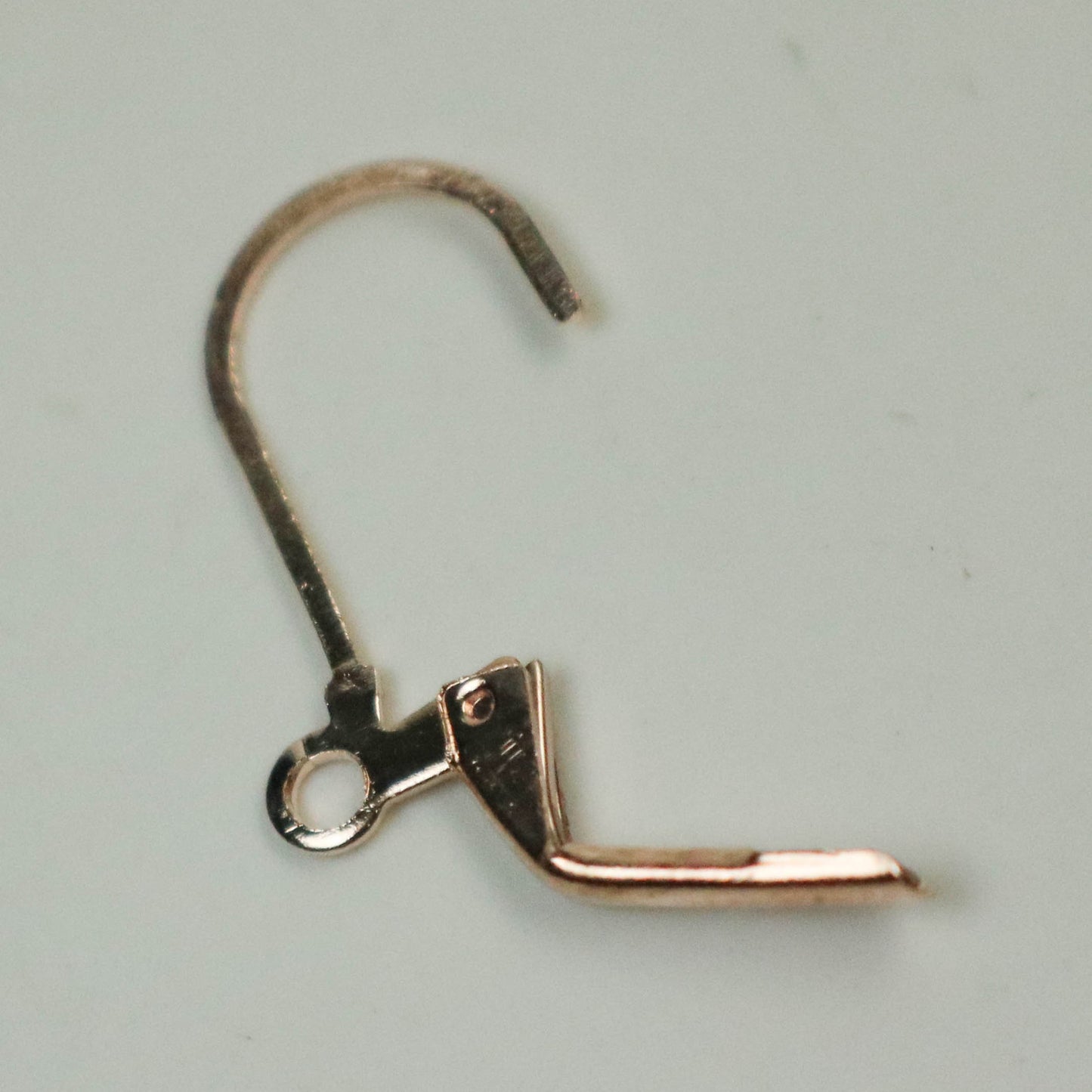 50 Pcs of Champagne (Pinky) Gold Plated LONG D Lever back Earrings Earwire - 10.5X19mm - Ship from California USA