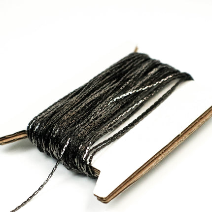 32 feet of Thin Delicate Beading Chain Boston Link Thin Chain - Gunmetal Plated - 0.79mm Thickness - Necklace Dainty Delicate Chain