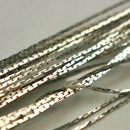32 feet of Thin Delicate Beading Chain Boston Link Thin Chain - Rhodium Plated - 0.79mm Thickness - Necklace Dainty Delicate Chain