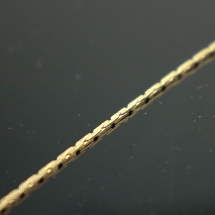 32 feet of Thin Delicate Beading Chain Boston Link Thin Chain - Champagne (Pinky) Gold Plated - 0.79mm Thickness - Necklace Wholesale Chain