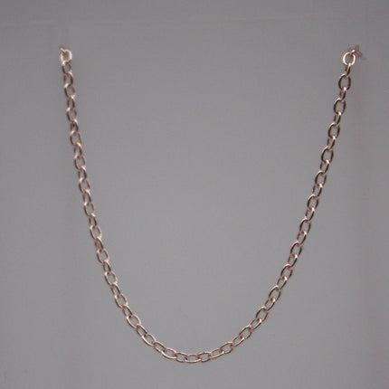 100 Ft. Non Tarnish Soldered Cable Chain - Rose Gold Plated Plain Cable Chain - 2.0x1.4mm Anti Tarnish Free Resistant Cable Chain - AT2014S
