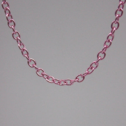 10 Ft. Non Tarnish Soldered Cable Chain - Pink Copper Plated Plain Cable Chain - 2.0x1.4mm SOLDER - Soldered Link - AT2014S