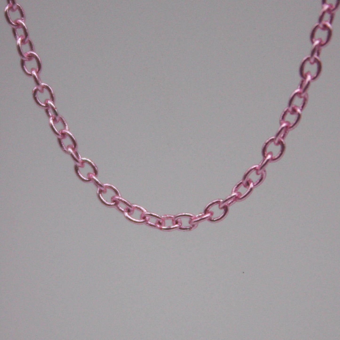 10 Ft. Non Tarnish Soldered Cable Chain - Pink Copper Plated Plain Cable Chain - 2.0x1.4mm SOLDER - Soldered Link - AT2014S