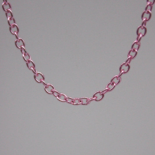 10 Ft. Non Tarnish Soldered Cable Chain - Pink Copper Plated Plain Cable Chain - 2.0x1.4mm SOLDER - Soldered Link - AT2014S