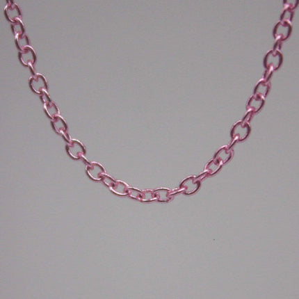 3 Ft. Non Tarnish Soldered Cable Chain - Pink Copper Plated Plain Cable Chain - 2.0x1.4mm SOLDER - Soldered Link - AT2014S