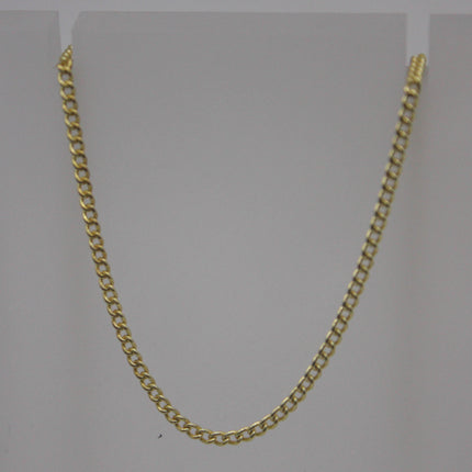 10 Ft Non Tarnish Curb Chain - 18K Gold Plated Solder Curb Chain - 1.6mm Link - Anti Tarnish Free Resistant Curb Chain - AT1.6S