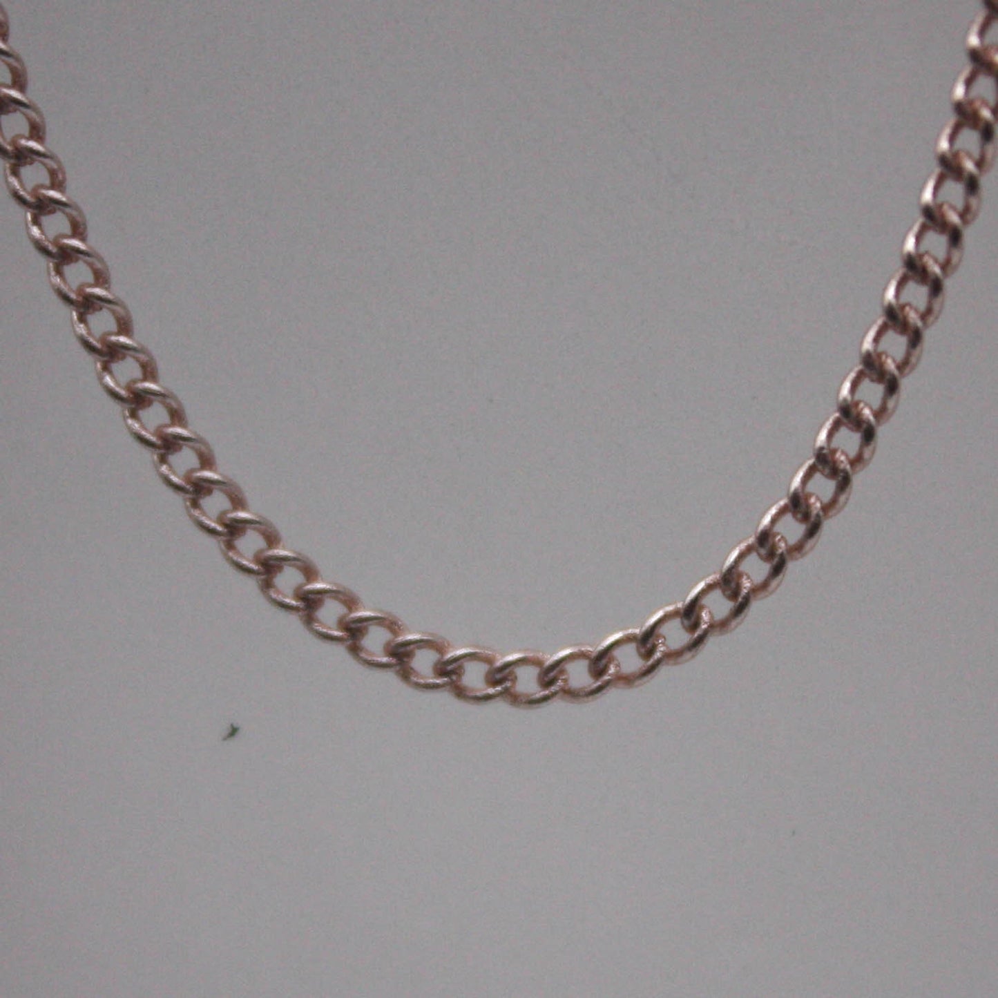 New 3 Non Tarnish Curb Chain - Rose Gold Plated Solder Curb Chain - 1.6mm Link - Anti Tarnish Free Resistant Curb Chain - AT1.6S