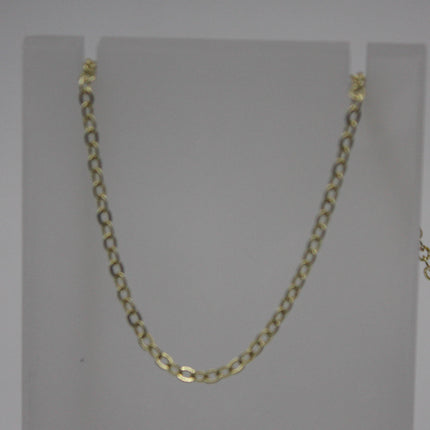 300 feet TARNISH Resistant Tarnish Free Anti Tarnished   22K Gold Flat Chain - 3x1.7mm SOLDER - Soldered Cable - AT317F