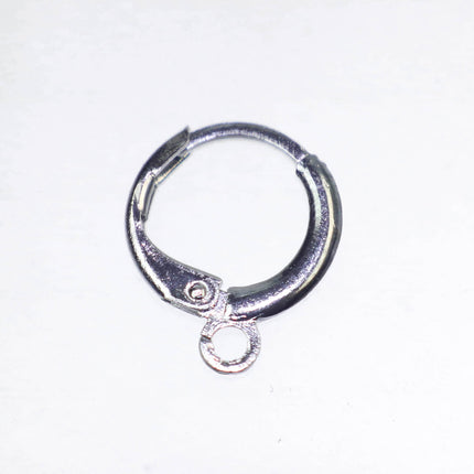 Leverback Earring 30 Pcs - ROUND Bulk  Gunmetal - High Quality Sturdy Dedicated Round Earring Ear Wire Hook - 12mm Width - ELR12