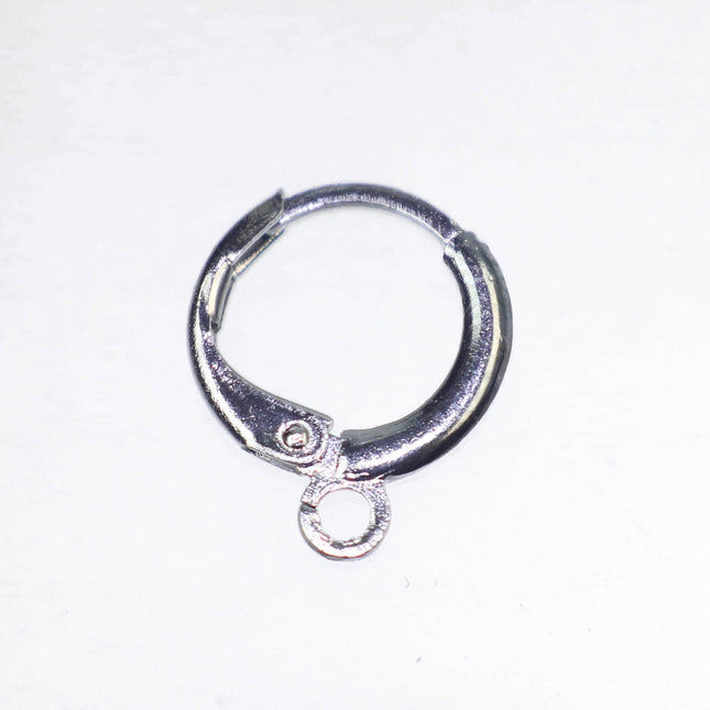 Leverback Earring 30 Pcs - ROUND Bulk  Gunmetal - High Quality Sturdy Dedicated Round Earring Ear Wire Hook - 12mm Width - ELR12