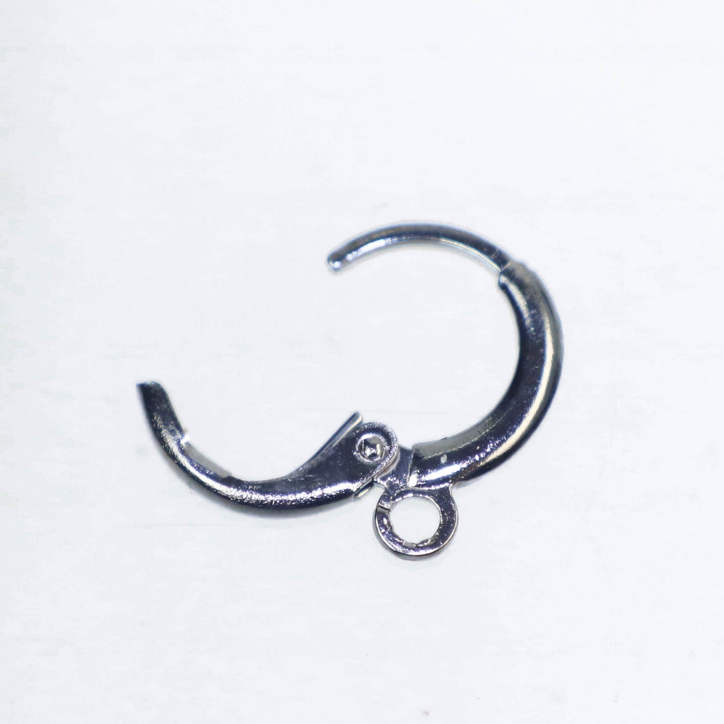 Leverback Earring 30 Pcs - ROUND Bulk  Gunmetal - High Quality Sturdy Dedicated Round Earring Ear Wire Hook - 12mm Width - ELR12