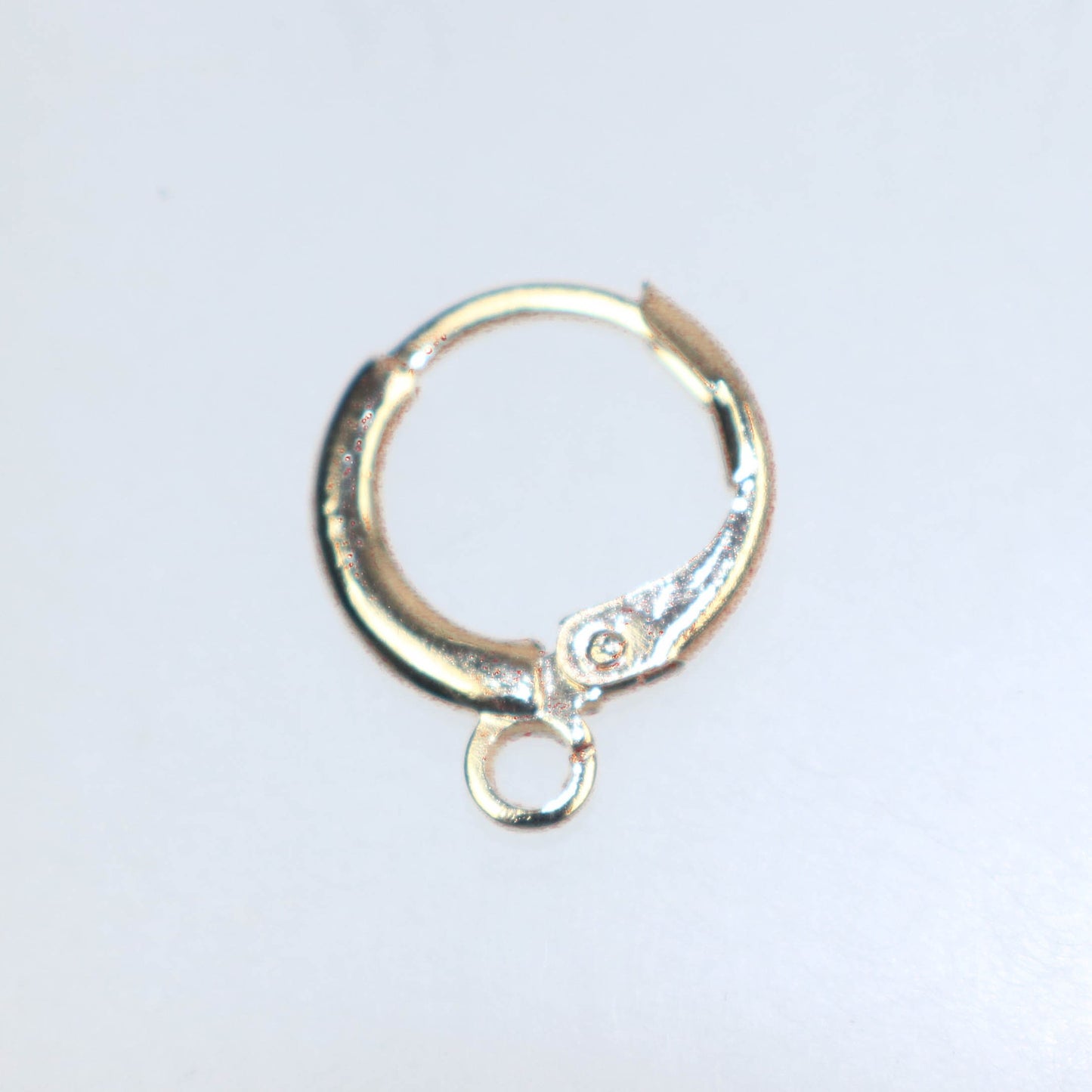 Leverback Earring 30 Pcs - ROUND Bulk  Champagne Gold Plated - High Quality Sturdy Dedicated Round Earring Ear Wire - 12mm Width - ELR12