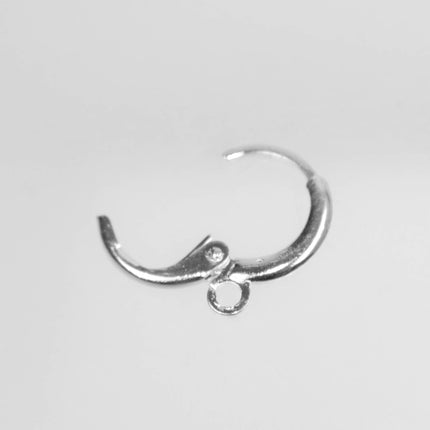 Silver Leverback Earring 30 Pcs - ROUND Bulk  Sterling Silver Plated - High Quality Sturdy Dedicated Round Earring - 12mm Width - ELR12