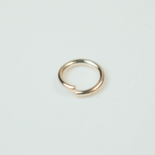 Rose Gold Jump Ring Bulk Open Link - 4mm - 200 Pcs - 0.6mm 22G 22 Gauge Thickness - Round Jewelry Finding Making Connector Jumpring - 6X4mm