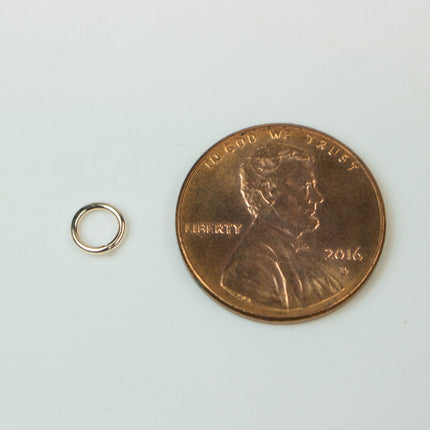 Rose Gold Jump Ring Bulk Open Link - 5mm - 100 Pcs - 0.8mm 20G 20 Gauge Thickness - Round Jewelry Finding Making Connector Jumpring 8x5mm