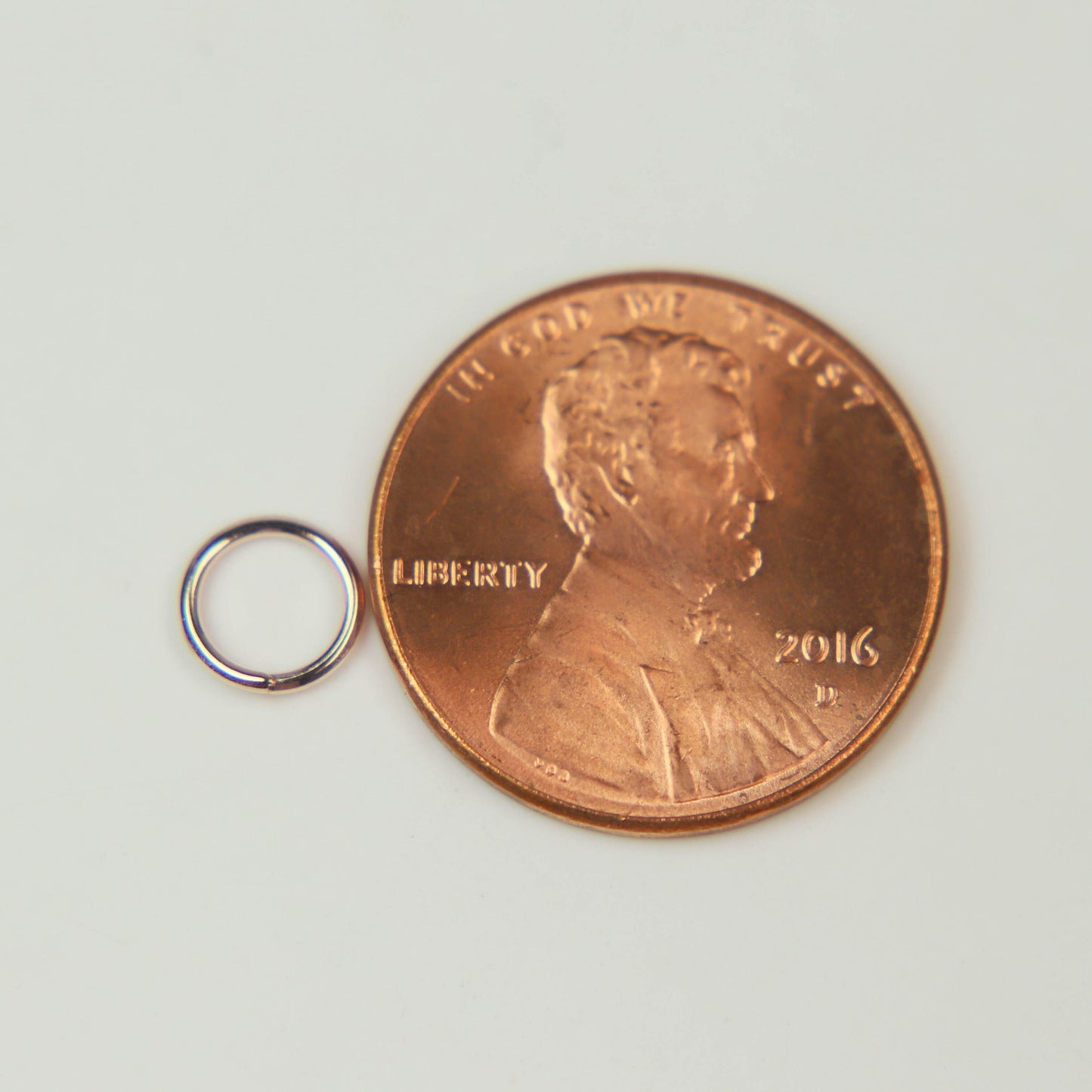 Rose Gold Jump Ring Bulk Open Link - 6mm - 200 Pcs - 0.7mm 21G 21 Gauge Thickness - Round Jewelry Finding Making Connector Jumpring 7x6mm