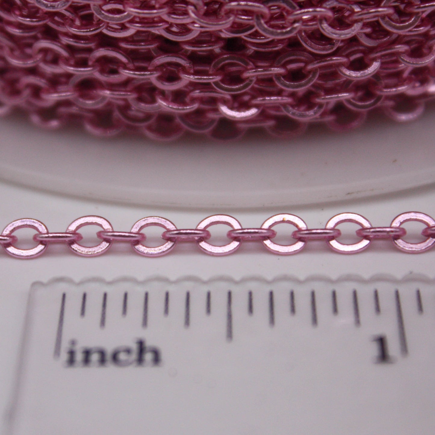 100 Ft Non Tarnish Big Chunky Flat Chain - Pink Copper Plated Flat Cable Chain Sturdy SOLDERED Heavy Chain 4X5mm 22Gauge 22G - AT45F