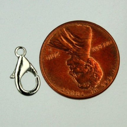 30 pcs of Antique Silver Finished on Alloy Lobster claw clasp - 12X7mm - LOB12A