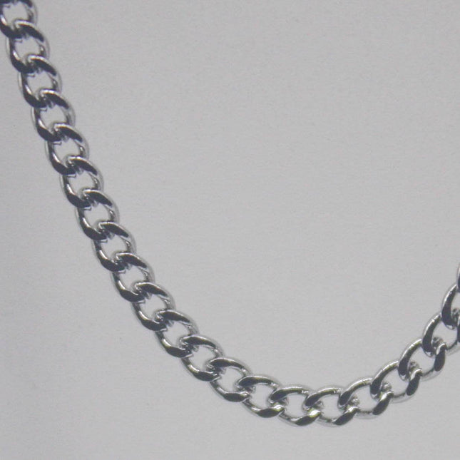 10 Ft of Stainless Steel Curb Chain bulk, Diamond Cut Facet, Diamond Cut Edge Curb Chain Necklace Bracelet - 2.0mm width 1.0mm thickness