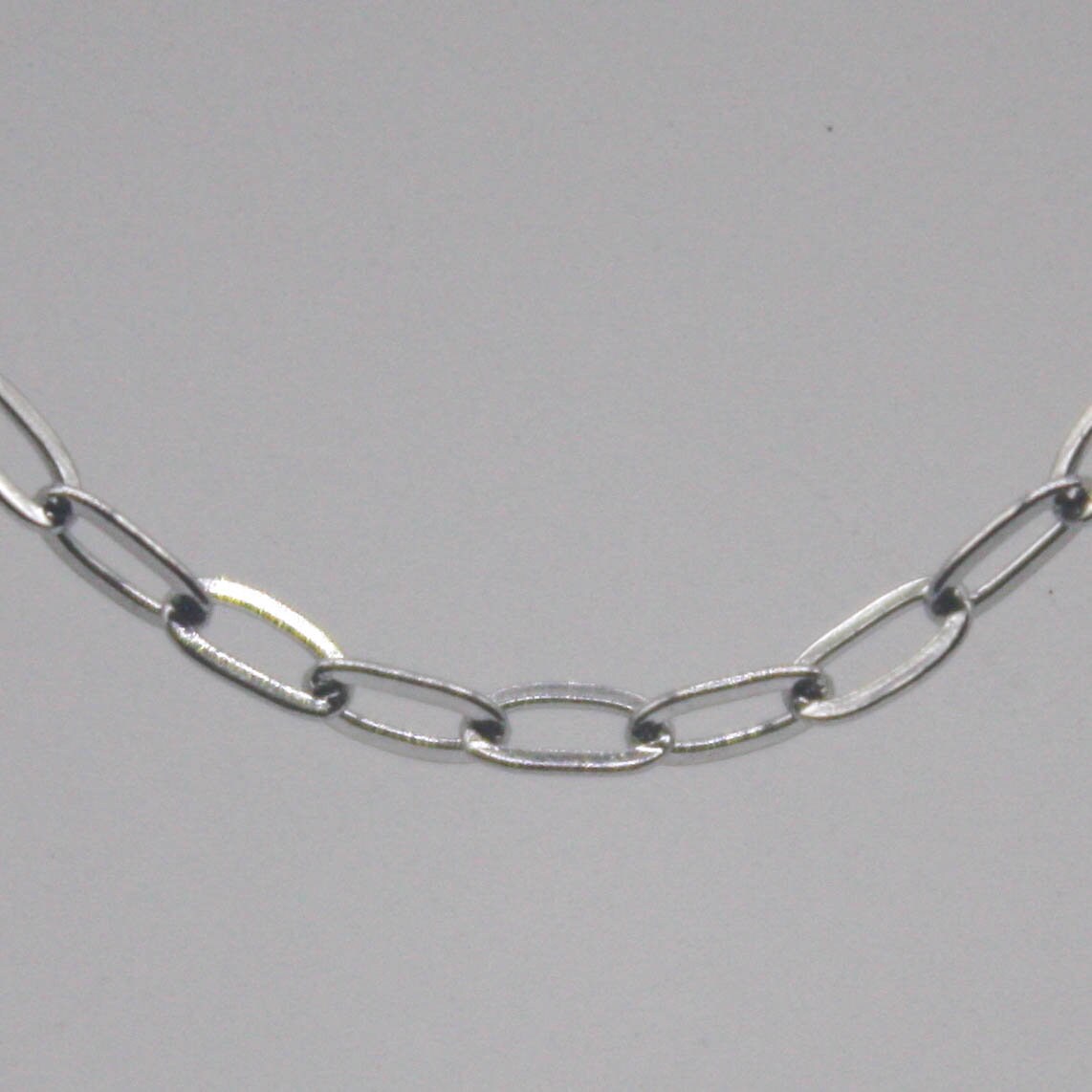 NEW - Stainless Steel chain bulk, 100 ft of Surgical Stainless Steel Soldered Sturdy Small Oval FLAT cable chain - 3.6x2.0mm SOLDERED Link
