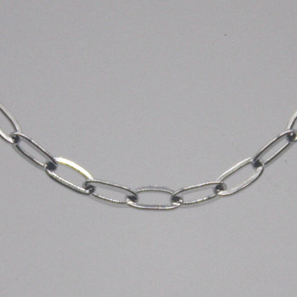 NEW - Stainless Steel chain bulk, 300 ft of Surgical Stainless Steel Soldered Sturdy Small Oval FLAT cable chain - 3.6x2.0mm SOLDERED Link