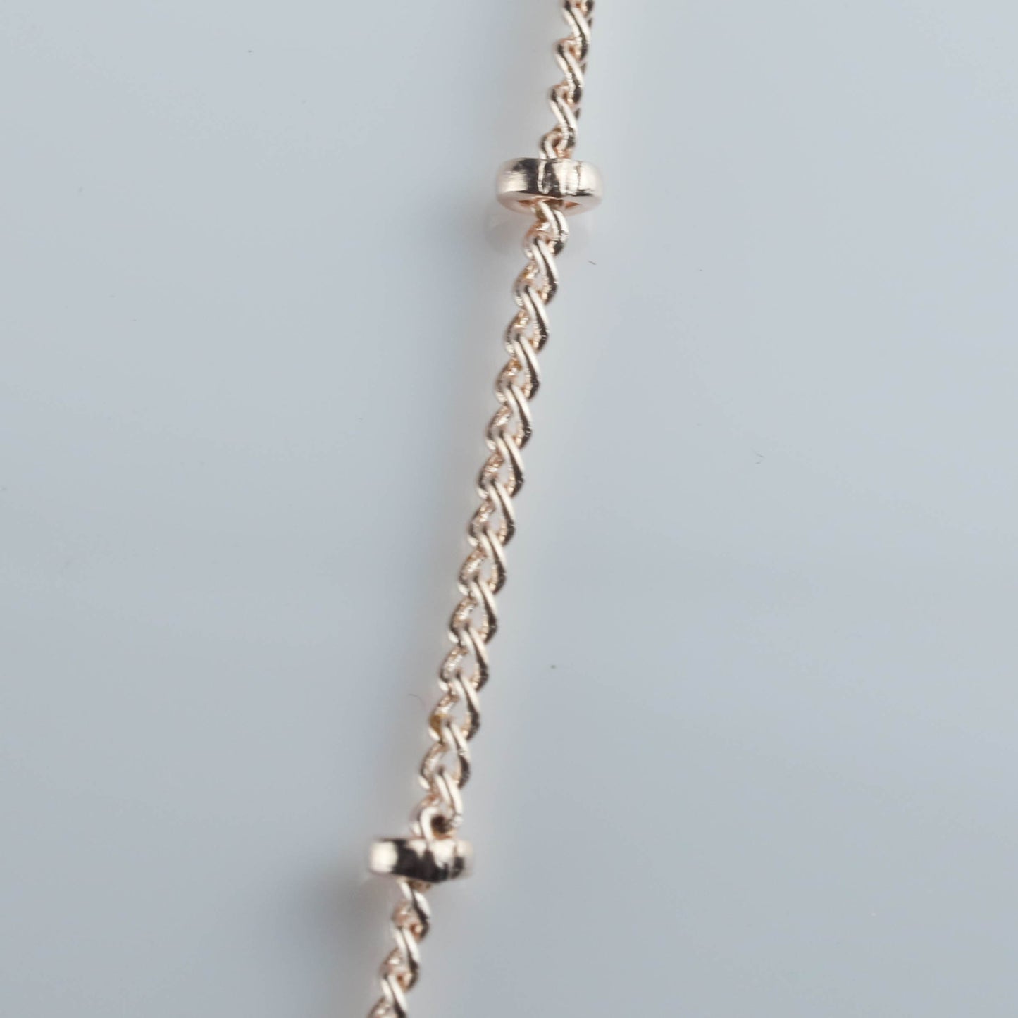 300 Ft Rose Gold Satellite Chain Bulk - Tiny Cable BALL Bead Chain - 2.0x1.4mm SOLDERED Necklace Chain - 2014SAT